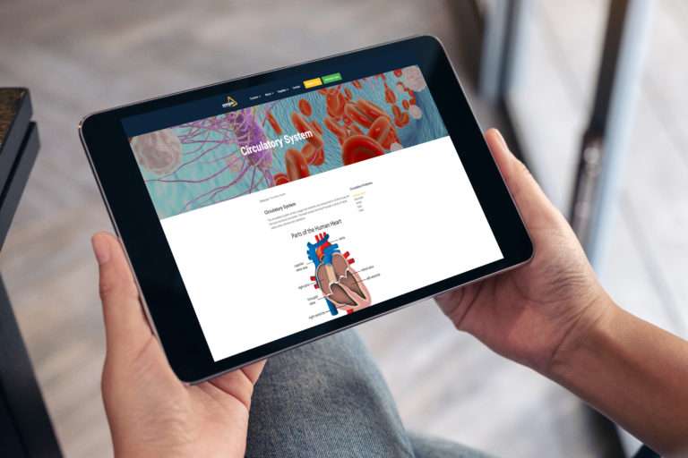 image of tablet with digital training materials